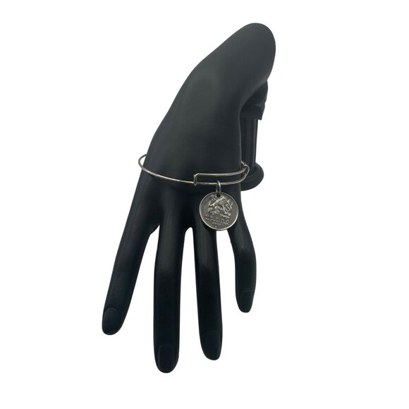 Czech 5 Koruna Coin Adjustable Bangle Bracelet Silver 2000 Jewelry Unique Gift - Picture 1 of 5